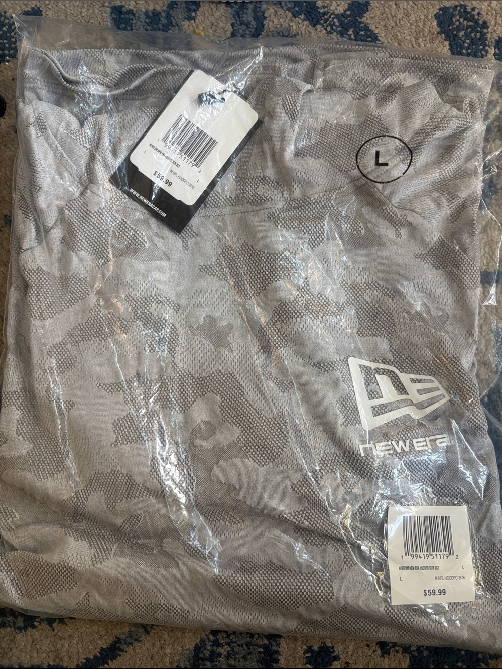 New Era Grey Camouflage Performance Hoodie